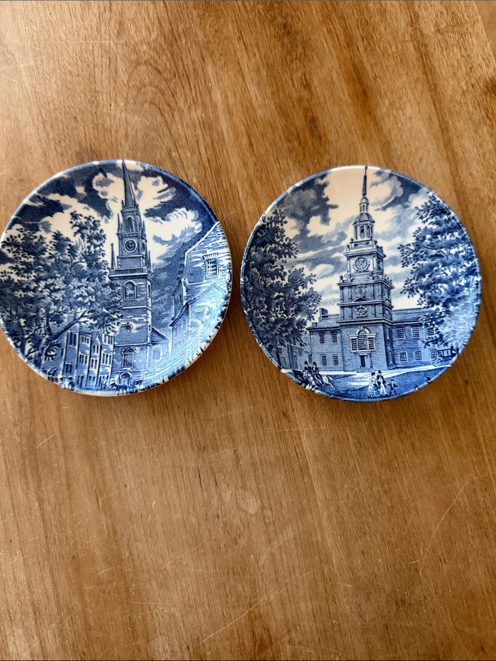 Vintage Liberty Blue Ironstone Butter Pats